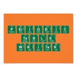 Periodic
 Table
 Writer  Invitations