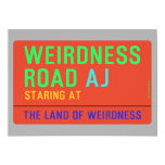 Weirdness Road  Invitations