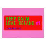 keep Calm Love Ireland  Invitations