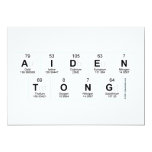 Aiden 
 Tong  Invitations