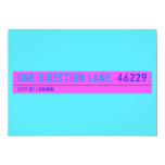 One Direction Lane   Invitations