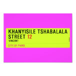 Khanyisile Tshabalala Street  Invitations