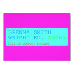 Brenna Smith Wright Rd.  Invitations