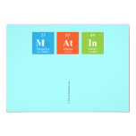 MATIN
 
   Invitations