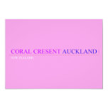 coral cresent  Invitations
