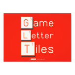 Game
 Letter
 Tiles  Invitations