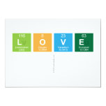 Love   Invitations 5" X 7" Invitation Card