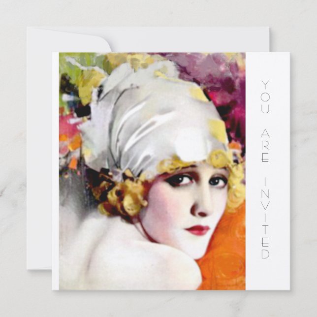 Invitations, anna nilsson on metallic gold stock invitation (Front)