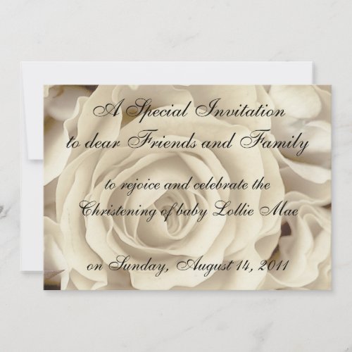 Invitations Baptism Christening Templates