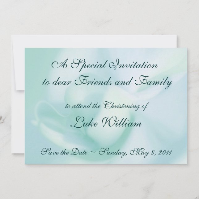 Invitations Baptism Christening Templates (Front)