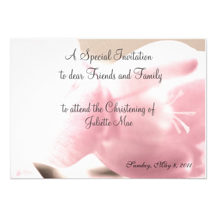 Invitations Baptism Christening Templates