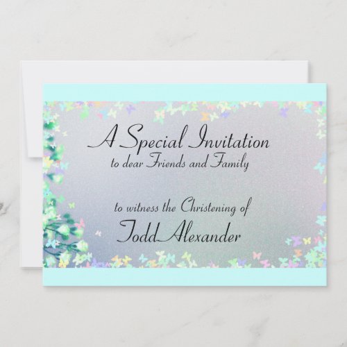 Invitations Baptism Christening Templates