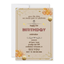 invitations birthday 21st