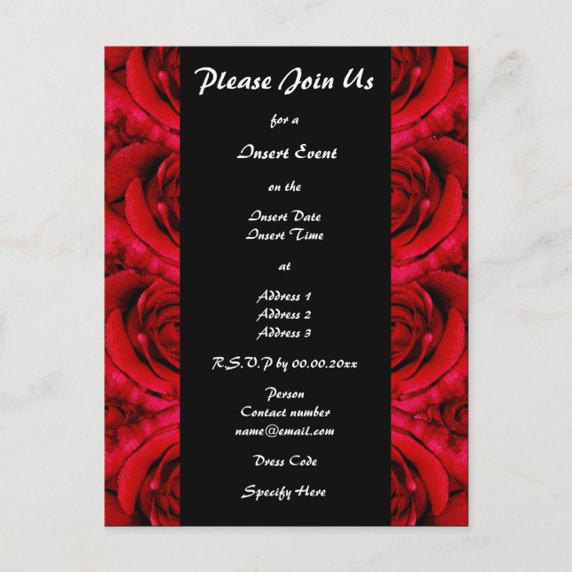 Invitations formal occasions - customize (Front)