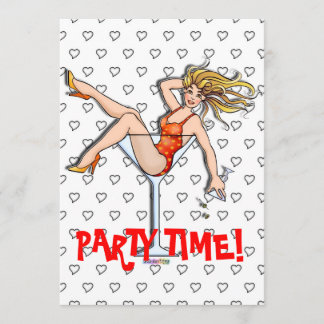 Invitations - Girl in a Martini, Olivia