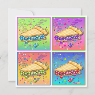 Invitations - Pop Art Piece of Pie