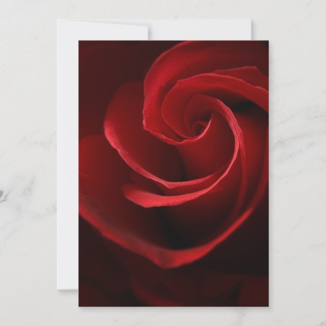 INVITATIONS    Red Rose (Front)