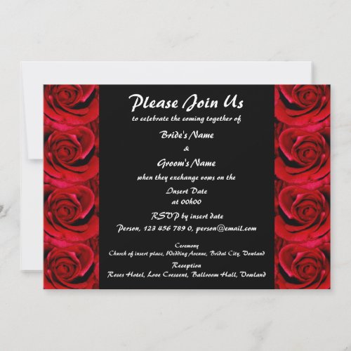 Invitations - special red black custom