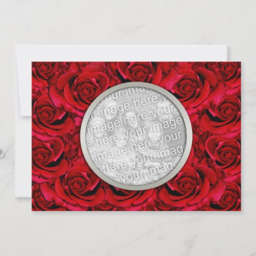 Invitations template _ customizable red roses