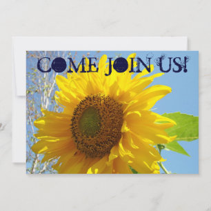 Invitations Yellow Sunflowers Come Join Us!