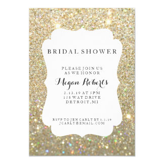 Invite - Bridal Shower Day Fab - Gold