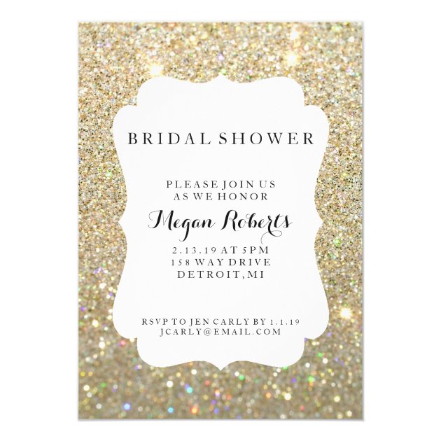 Invite - Bridal Shower Day Fab - Gold