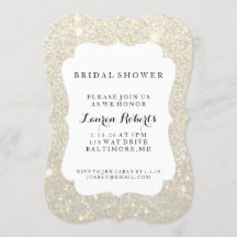 Invite - Bridal Shower Day Fab - White Gold