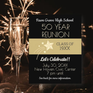Invite 'Em! 50th Class Reunion Postcard