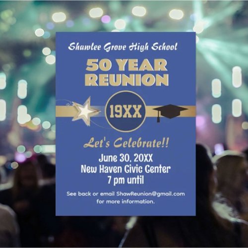 Invite Em Any year Class Reunion Postcard