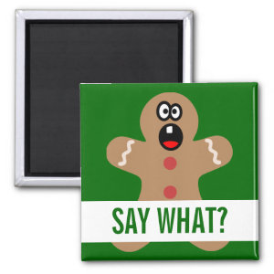 Invite gingerbread men for the best Xmas party magnet