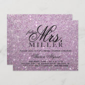 Invite - Purple Glit Future Mrs. Bridal Shower (Front/Back)