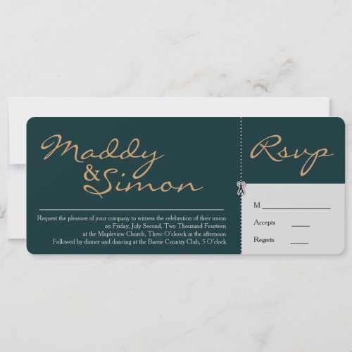 INVITE &amp; RSVP COMBINED | Simple Calligraphy