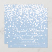 Invite - Sparkling Bridal Shower Blue (Front/Back)
