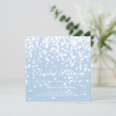 Invite - Sparkling Bridal Shower Blue (Standing Front)