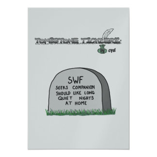 tombstone invitation