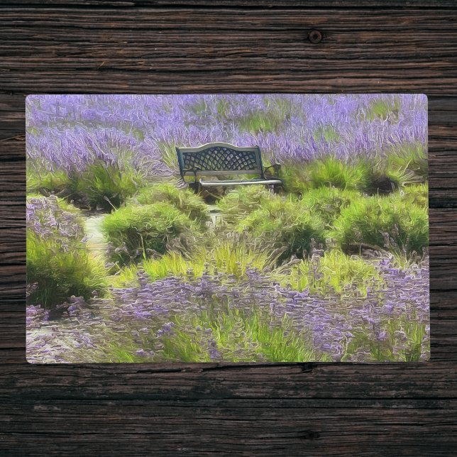Inviting Bench in Lavender Fields in Sequim Placemat (Creator Uploaded)