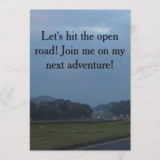 inviting friends for a road trip invitation