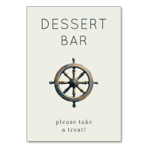 Inviting Gray Nautical Ship's Wheel Table Number