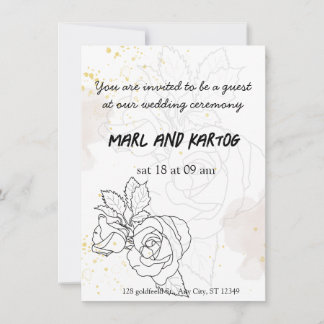 Inviting Love: Beautiful Wedding Invitation