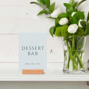 Inviting Mint Green Dessert Bar Sign Holder
