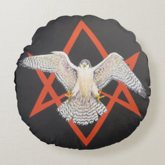 Invocation of Horus Round Pillow