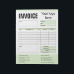 Invoice Form Business Quotation Add Logo Notepad<br><div class="desc">Form Business Quotation,  Invoice or Sales Receipt Order Form,  you can add your logo</div>