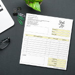 Invoice Form Business Quotation Add Logo Notepad<br><div class="desc">Form Business Quotation,  Invoice or Sales Receipt Order Form,  you can add your logo</div>