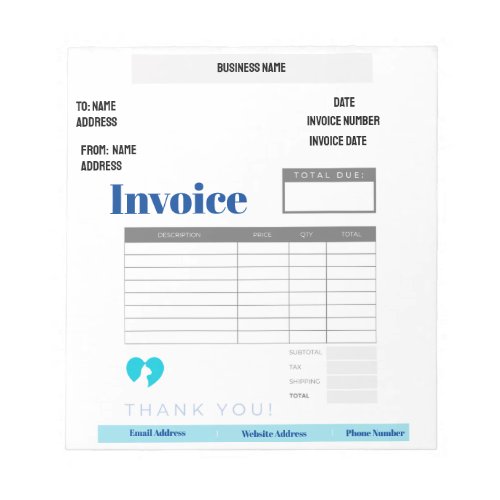 Invoice Notepad