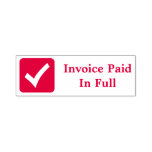[ Thumbnail: "Invoice Paid in Full" + Check Mark Icon Self-Inking Stamp ]