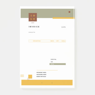 INVOICE POST-IT NOTES