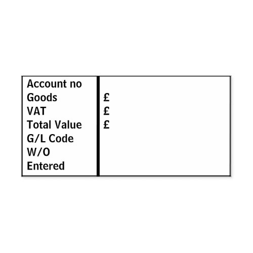 Invoice processing self_inking stamp