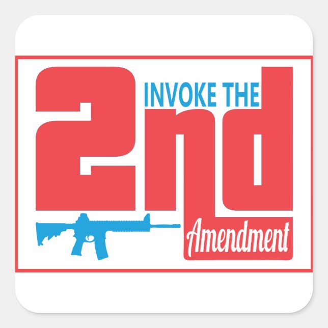 Invoke the 2nd, Square Stickers, Glossy Sticker (Front)