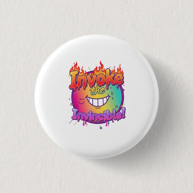 Invoke the Invincible – Unleash Your Inner Power  Button (Front)