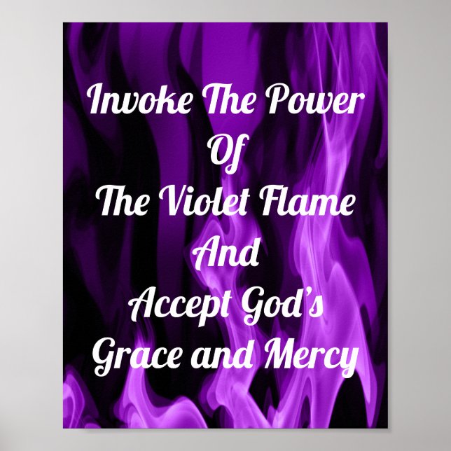 Invoke The Violet Flame Poster (Front)